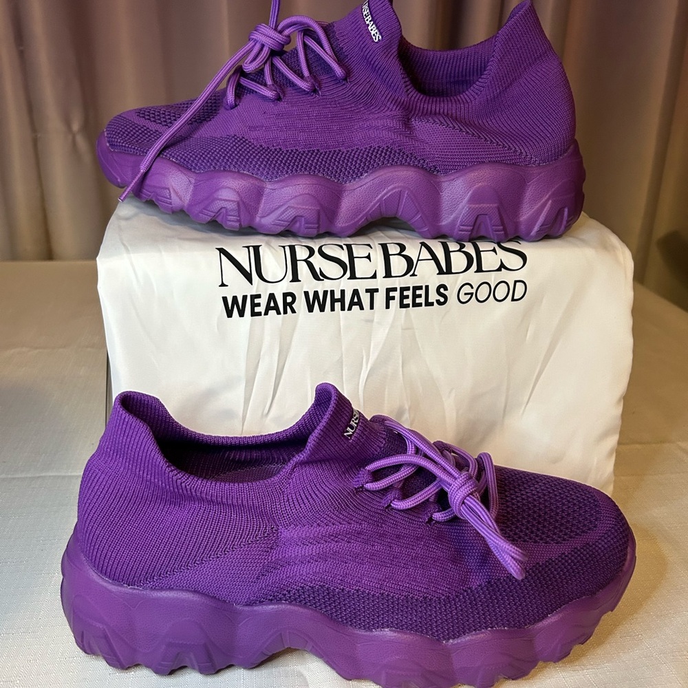 NURSE BABES Ortho Pro 1.0 - Purple Women’s 11 New